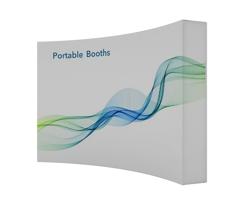 10' Fabric Pop Up Curve - Portable Booths