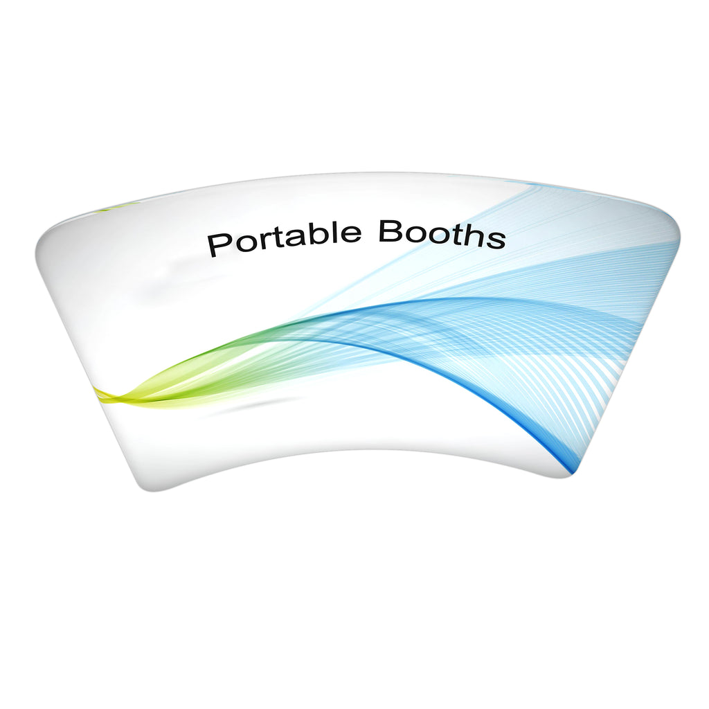 8' Tension Fabric Curve Wall - Portable Booths