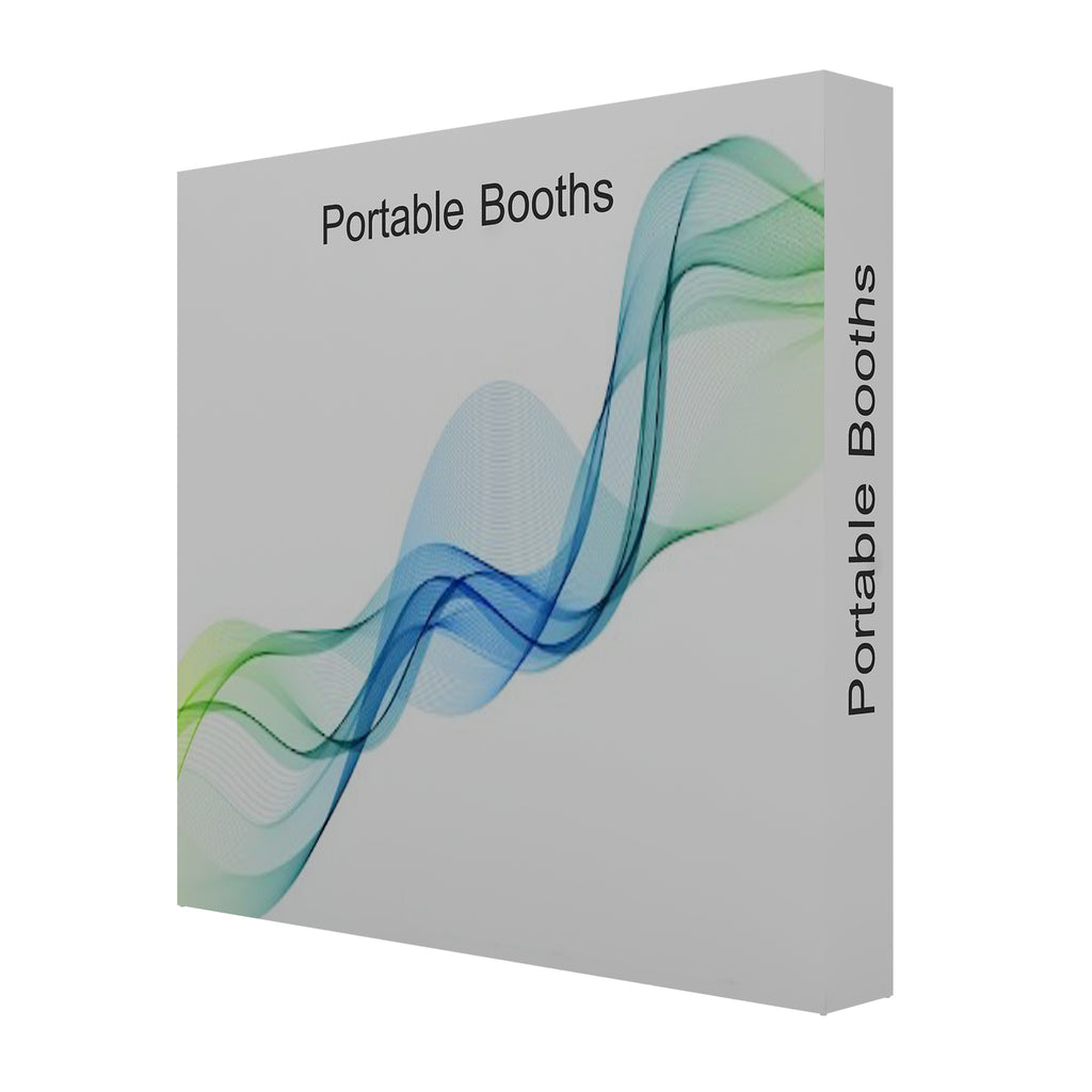 8' Fabric Straight Wall Pop Up Display - Portable Booths