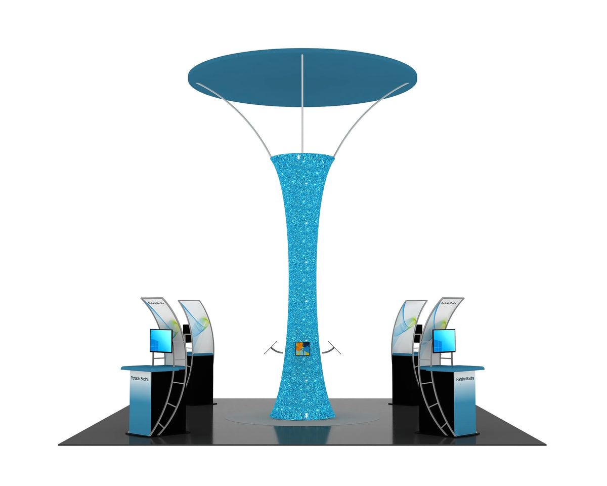 20 x 20 Exhibit Package 12 Portable Booths