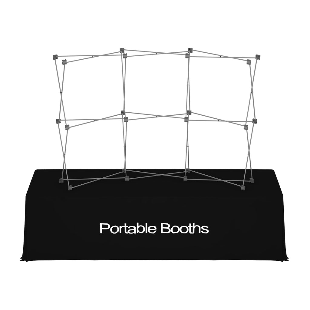 8' Curve Pop Up Table Top Package - Portable Booths