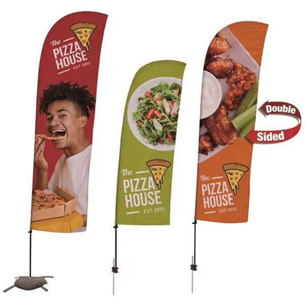 Outdoor Value Sail Signs Outdoor Printed Flags Portable Booths