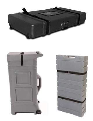 Flat and Rectangular trade show shipping cases