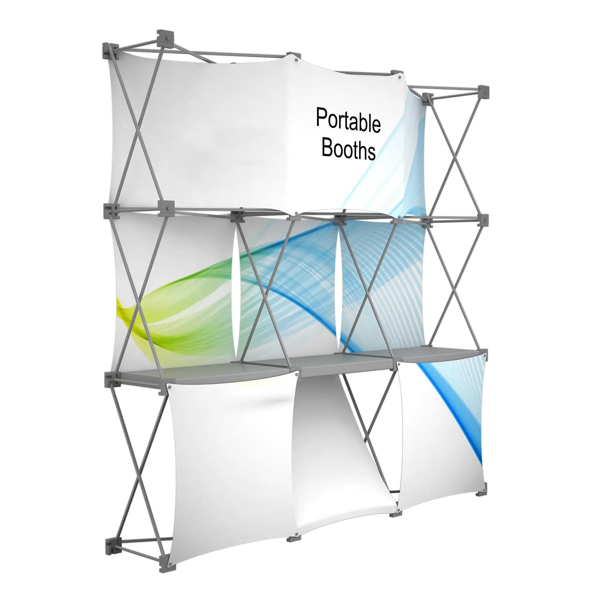 8' Montage Display | Collapsible Display Shelves – Portable Booths