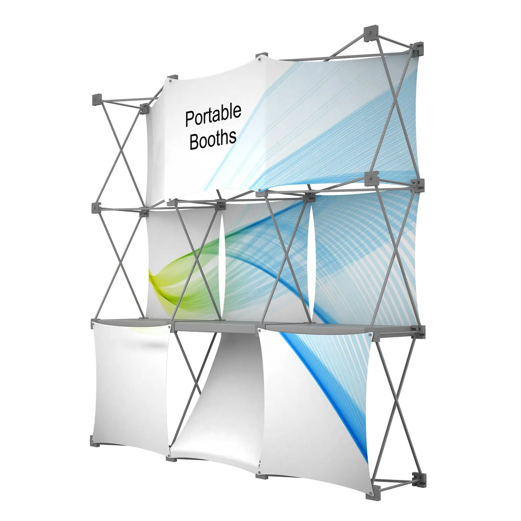 8' Montage Display | Collapsible Display Shelves – Portable Booths
