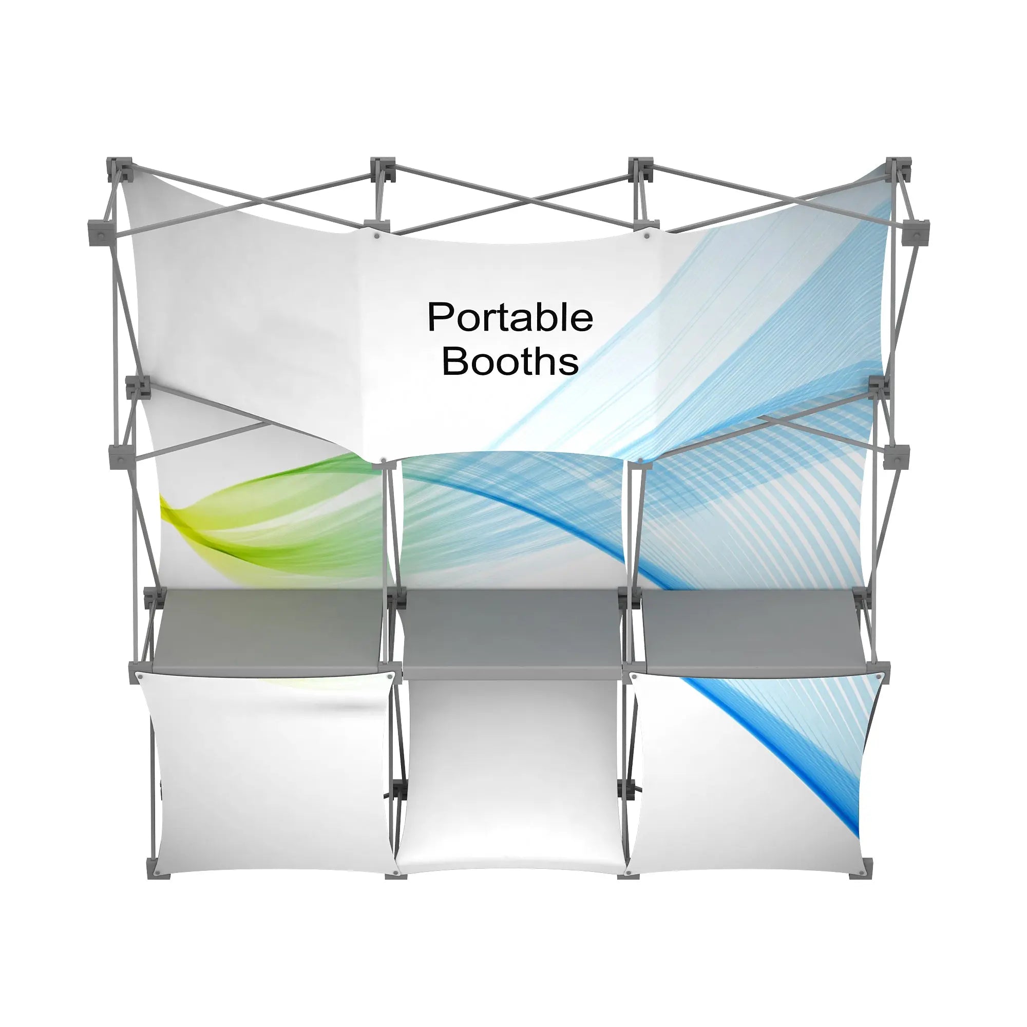 Colapsable Display Racks 8' Montage Display | Collapsible Display Shelves – Portable Booths