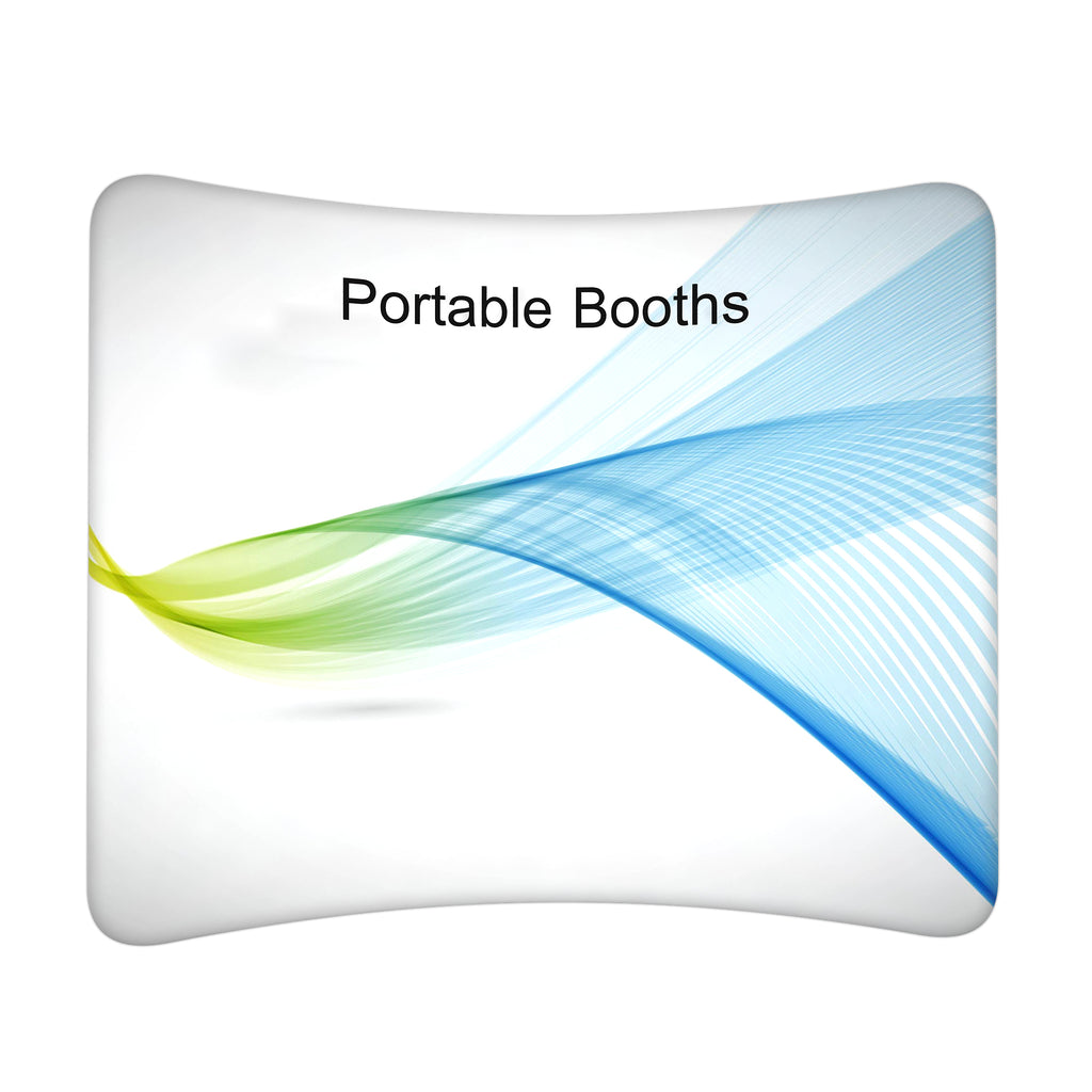 8' Tension Fabric Curve Wall - Portable Booths