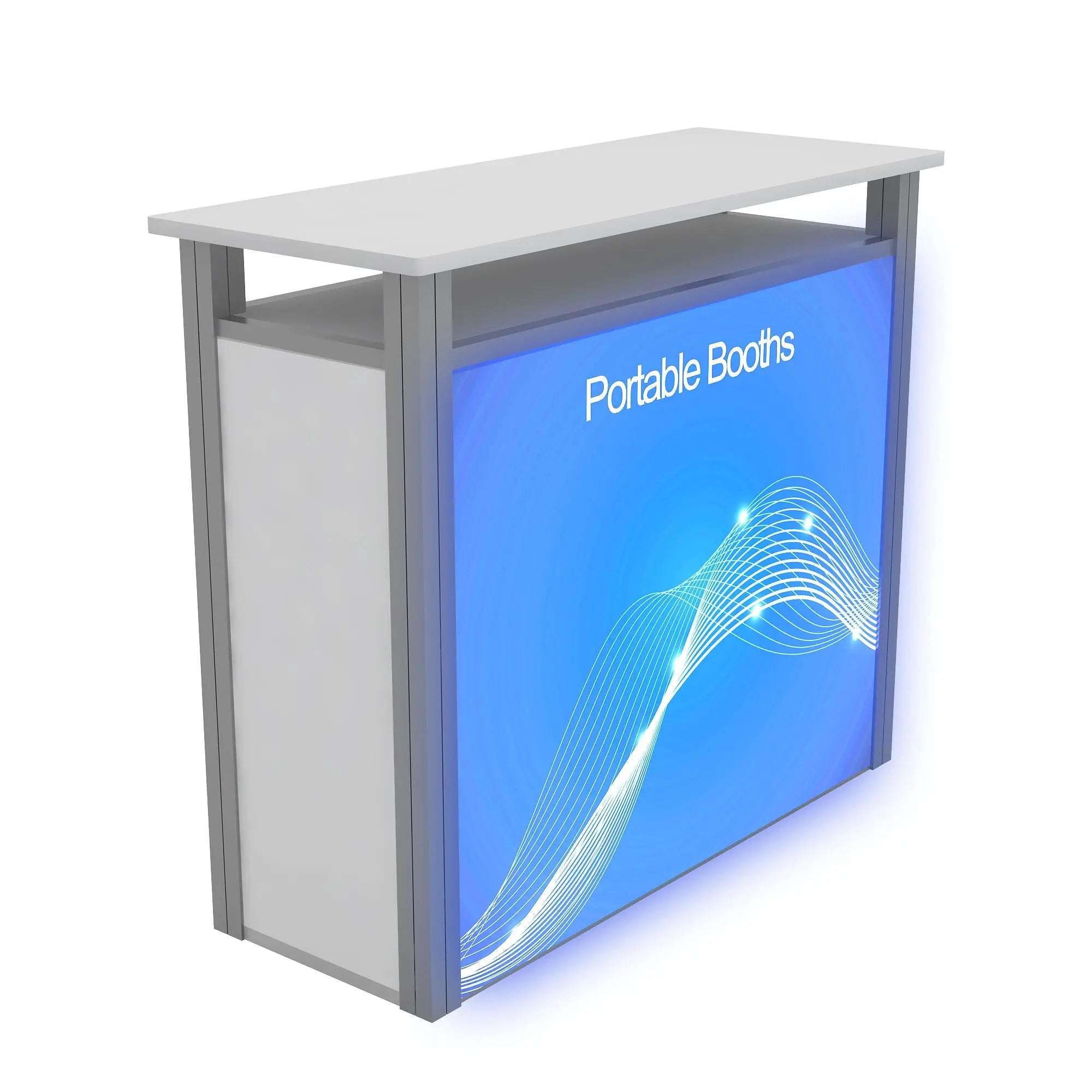 Backlit Counter with Locking Storage - 44