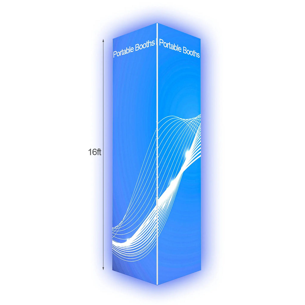 Backlit Four Sided Tower, 12'h, 14'h, & 16'h Options Godfrey Group