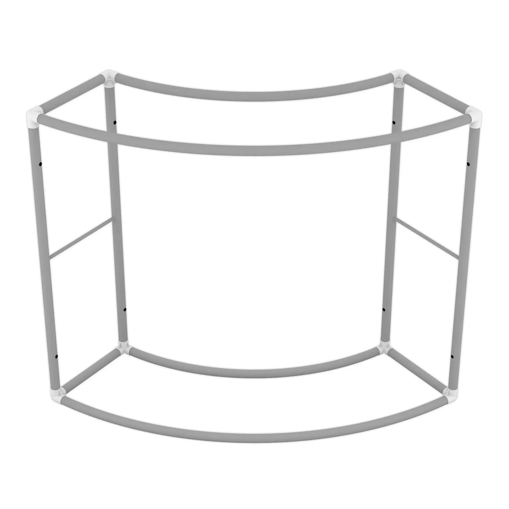 Curved Printed Fabric Greeting Counter - Portable Booths