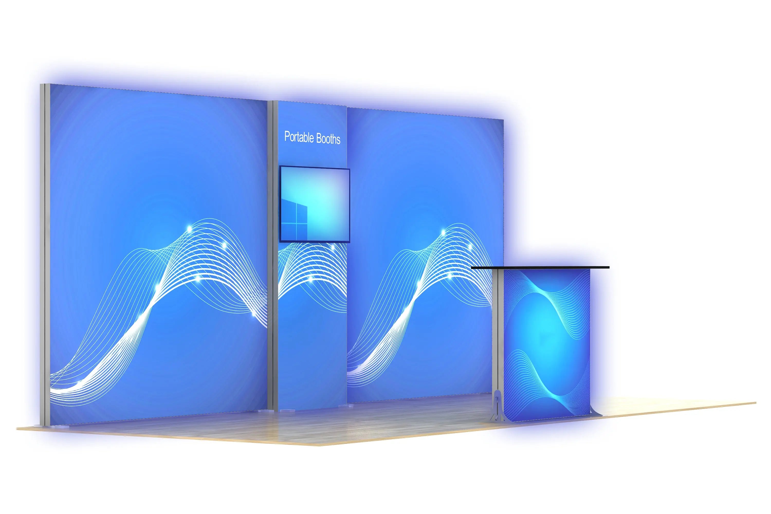 20 Backlit Tension Fabric Backdrop | Modular Fabric Display – Portable ...