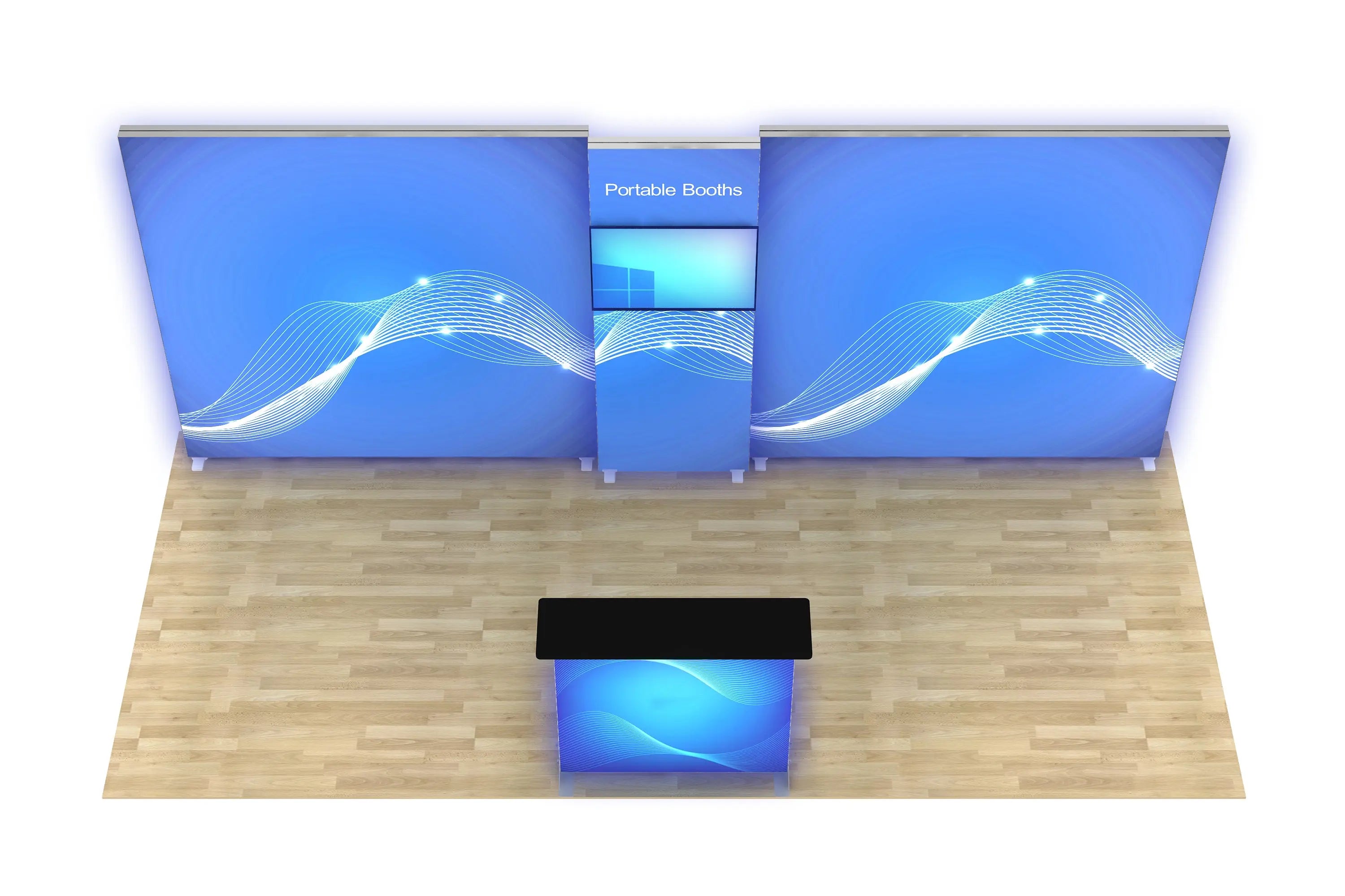 20 Backlit Tension Fabric Backdrop | Modular Fabric Display – Portable ...