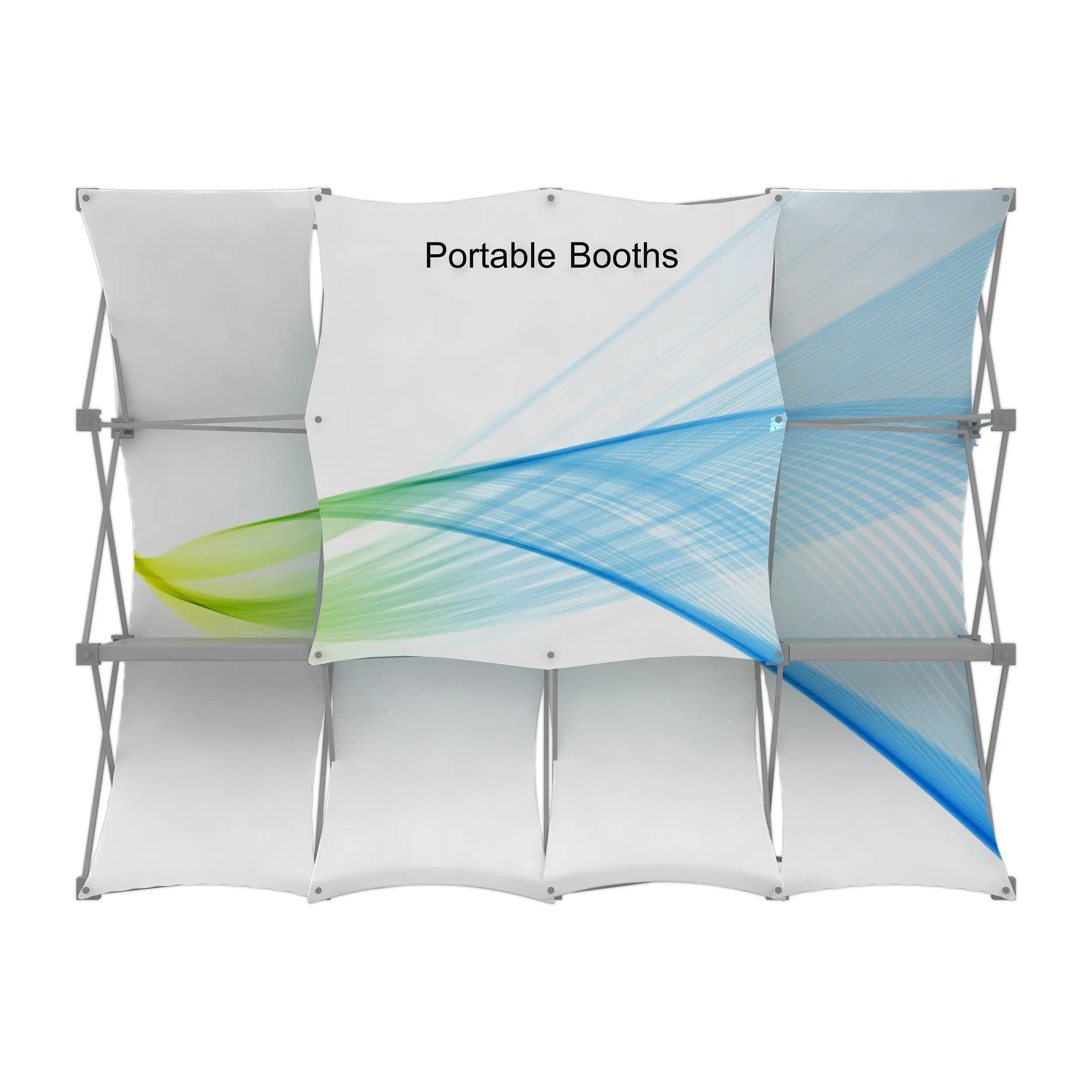 Small Conference Ribbon Display Conference Exhibit Display | Conference Display Stand | Portable Booths