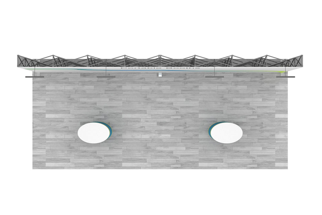 20' Fabric Pop Up Straight Wall - Portable Booths