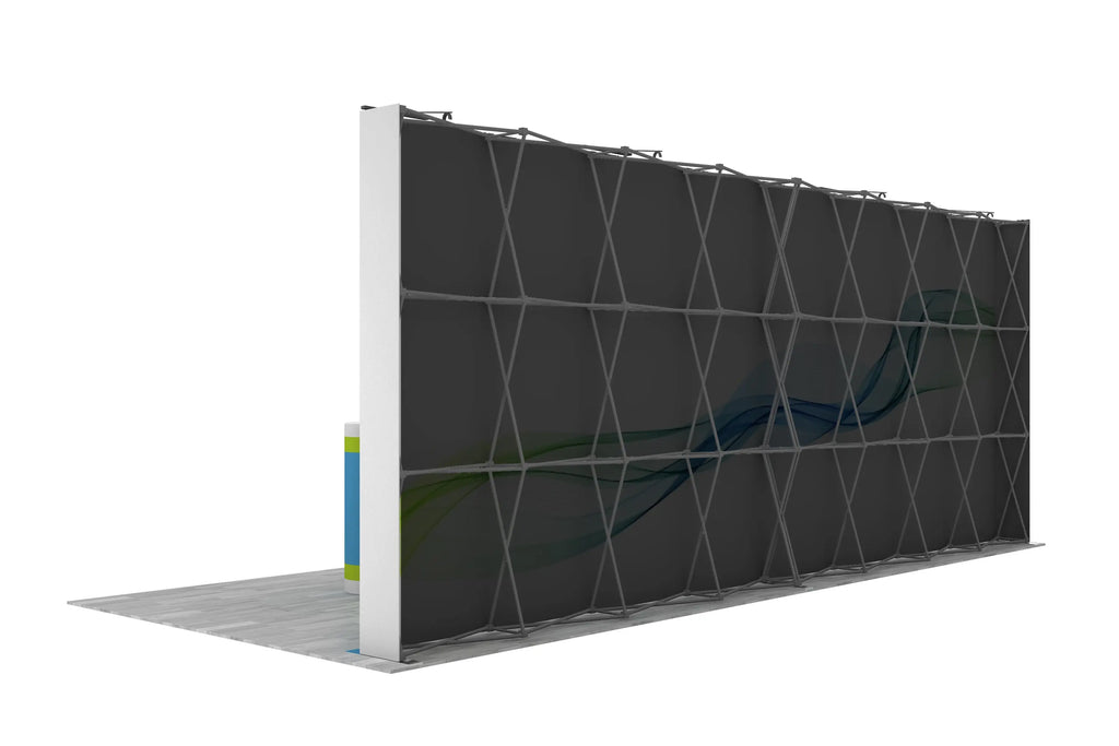 20' Fabric Pop Up Straight Wall - Portable Booths
