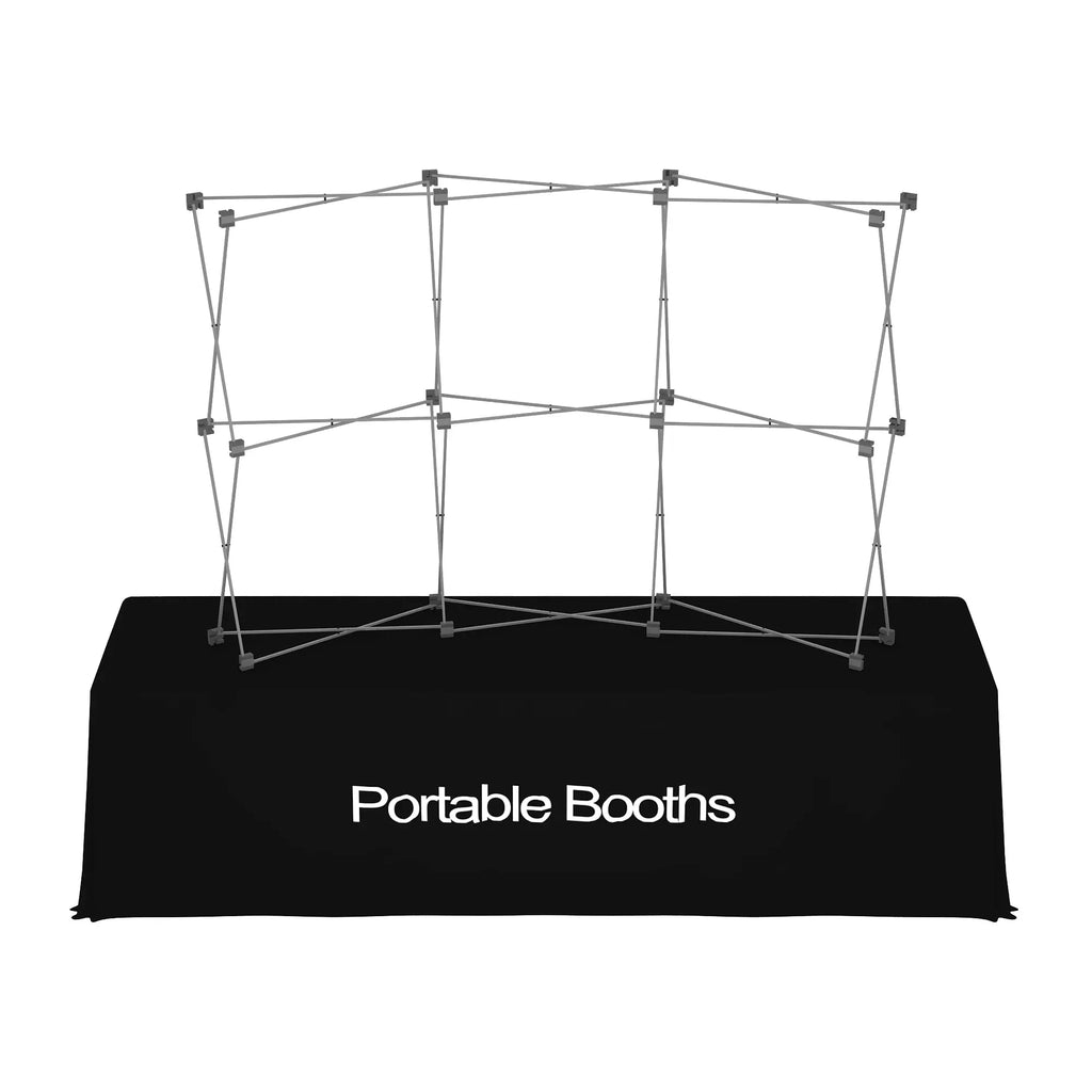 8' Curve Pop Up Table Top Package - Portable Booths