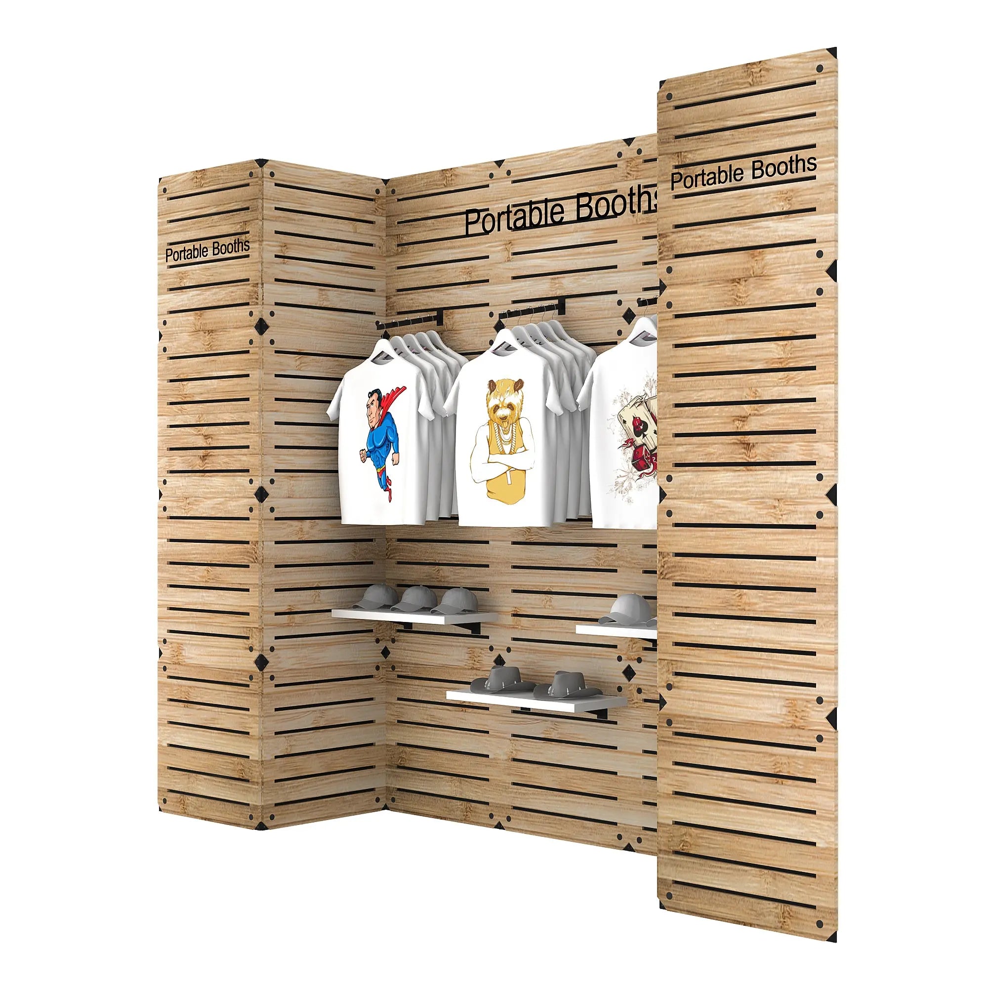 Slatwall Panel Display | Trade Show Slatwall Display | Portable Booths