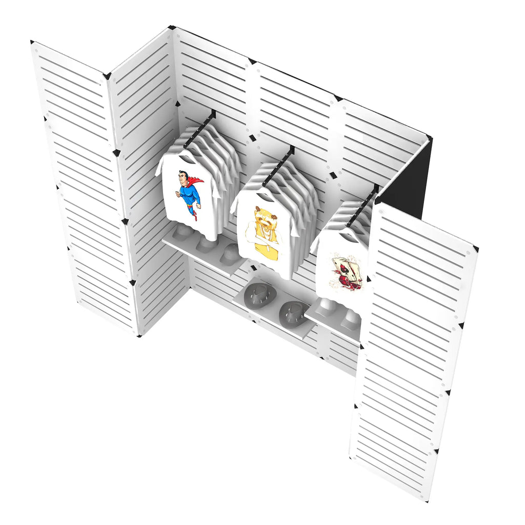 10’ U Shaped Slatwall Display Portable Booths