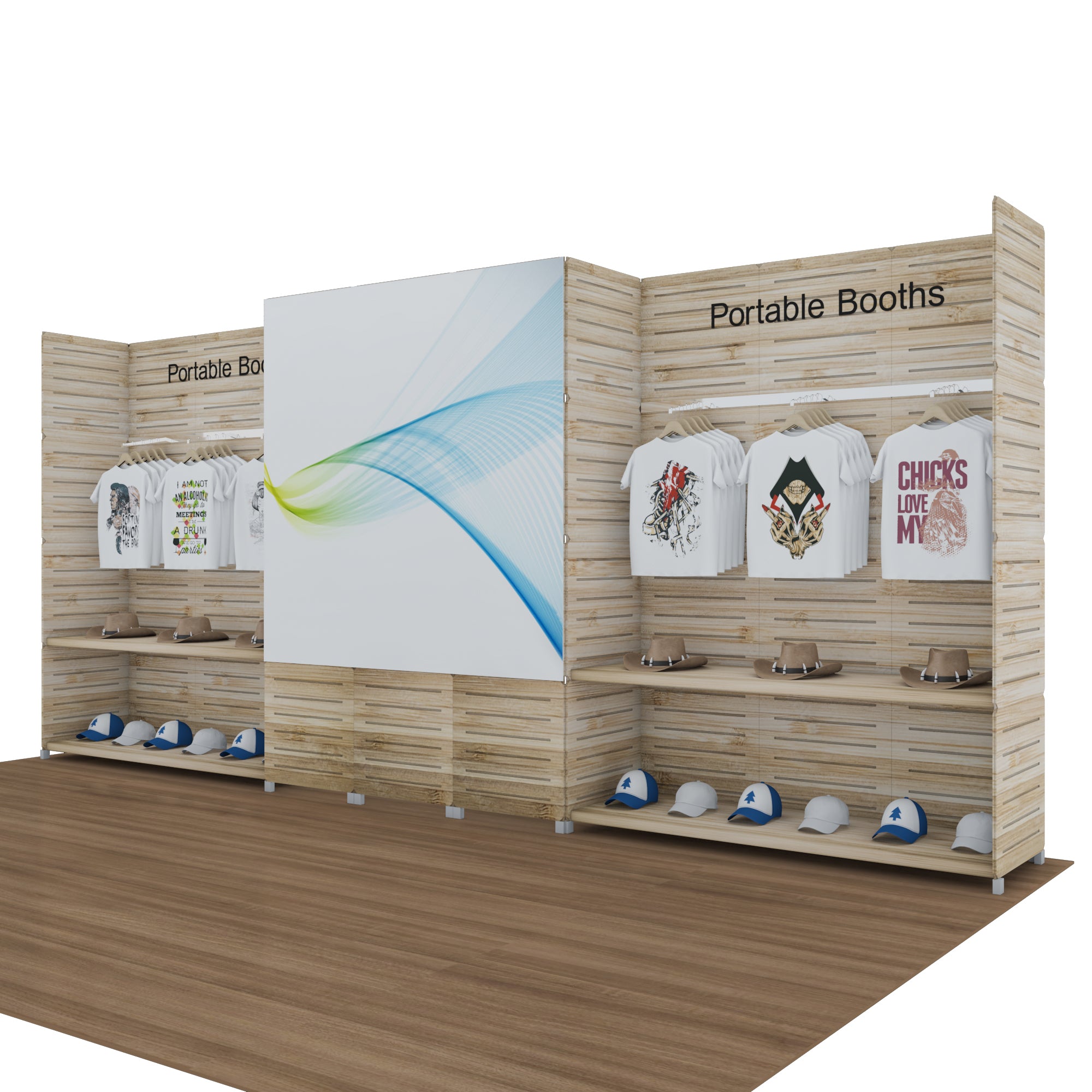 Slatwall Exhibit | Portable Trade Show Panels | Portable Booths