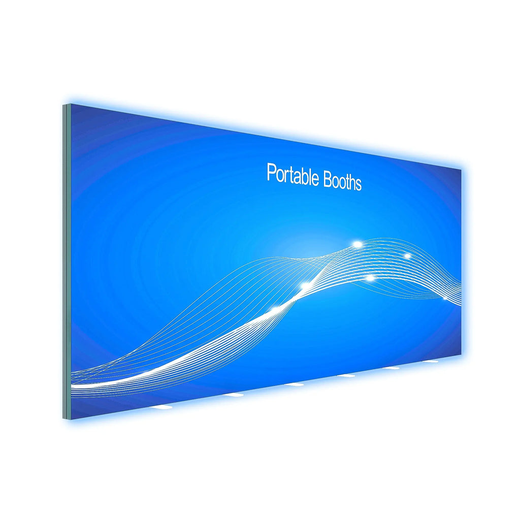 20' Backlit Display - Optional Monitor Mount Portable Booths