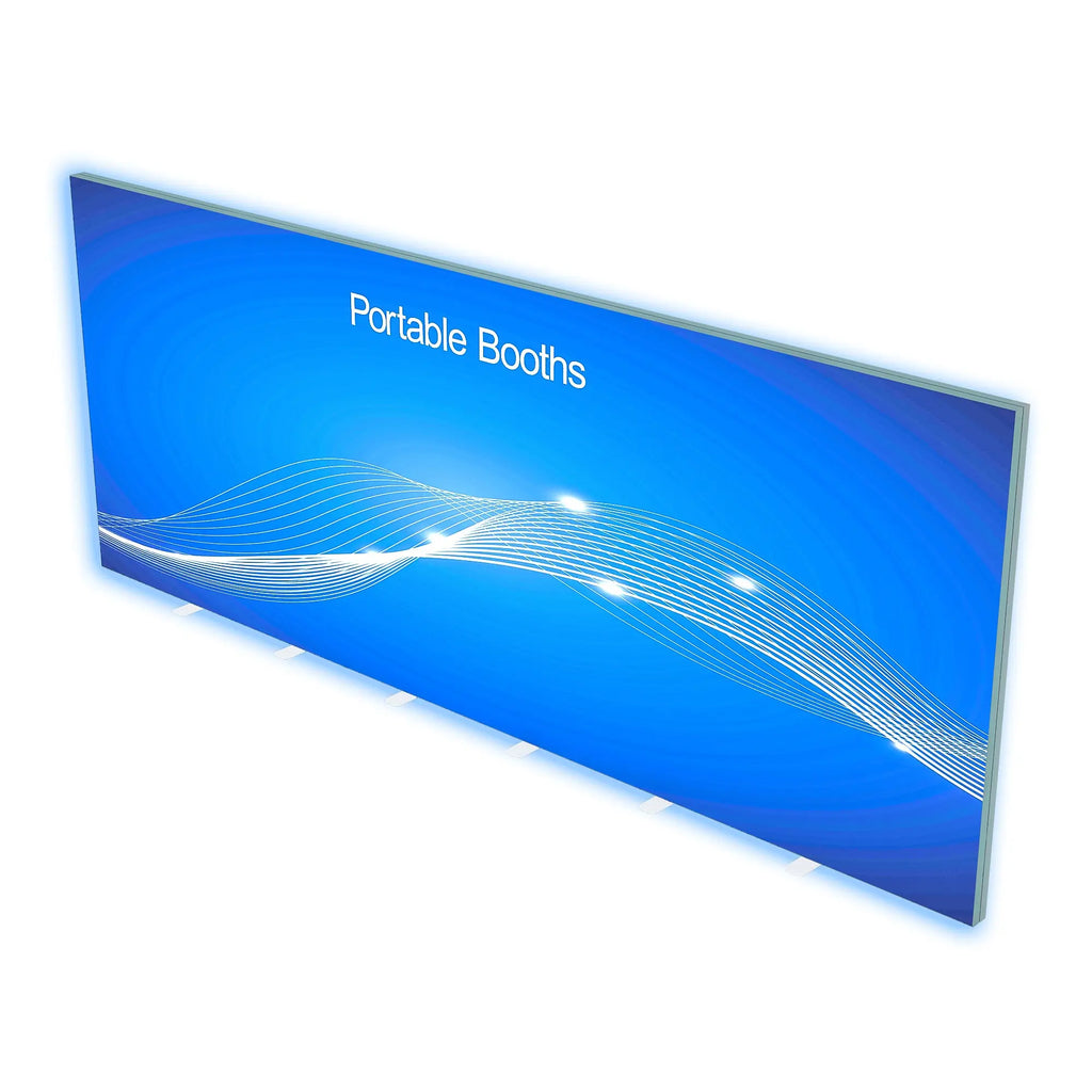 20' Backlit Display - Optional Monitor Mount Portable Booths