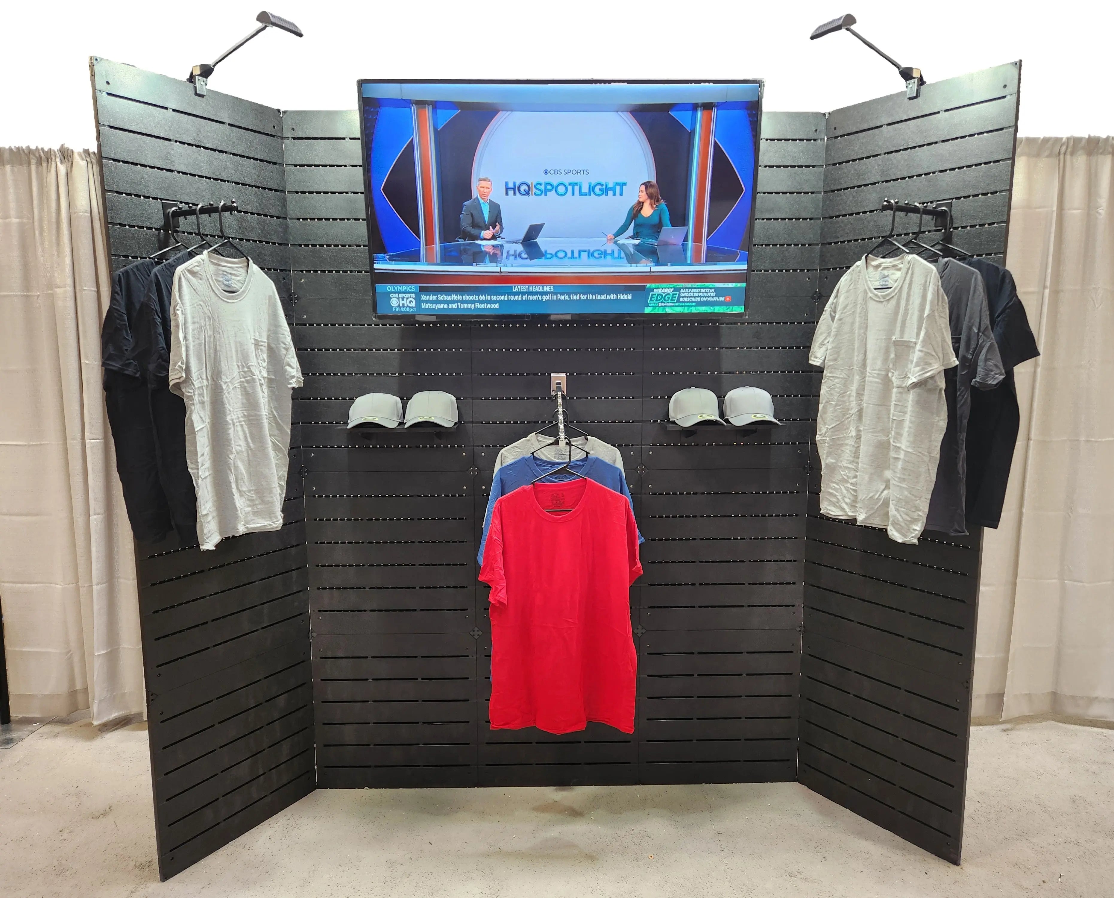 8’ Modular Slatwall Display - Optional Graphics and Monitor Mount ...