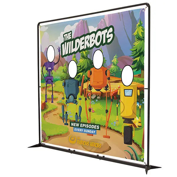 8.5' FrameWorx 4 Face Cut-out Banner Display Kit ShowDown Frameworx