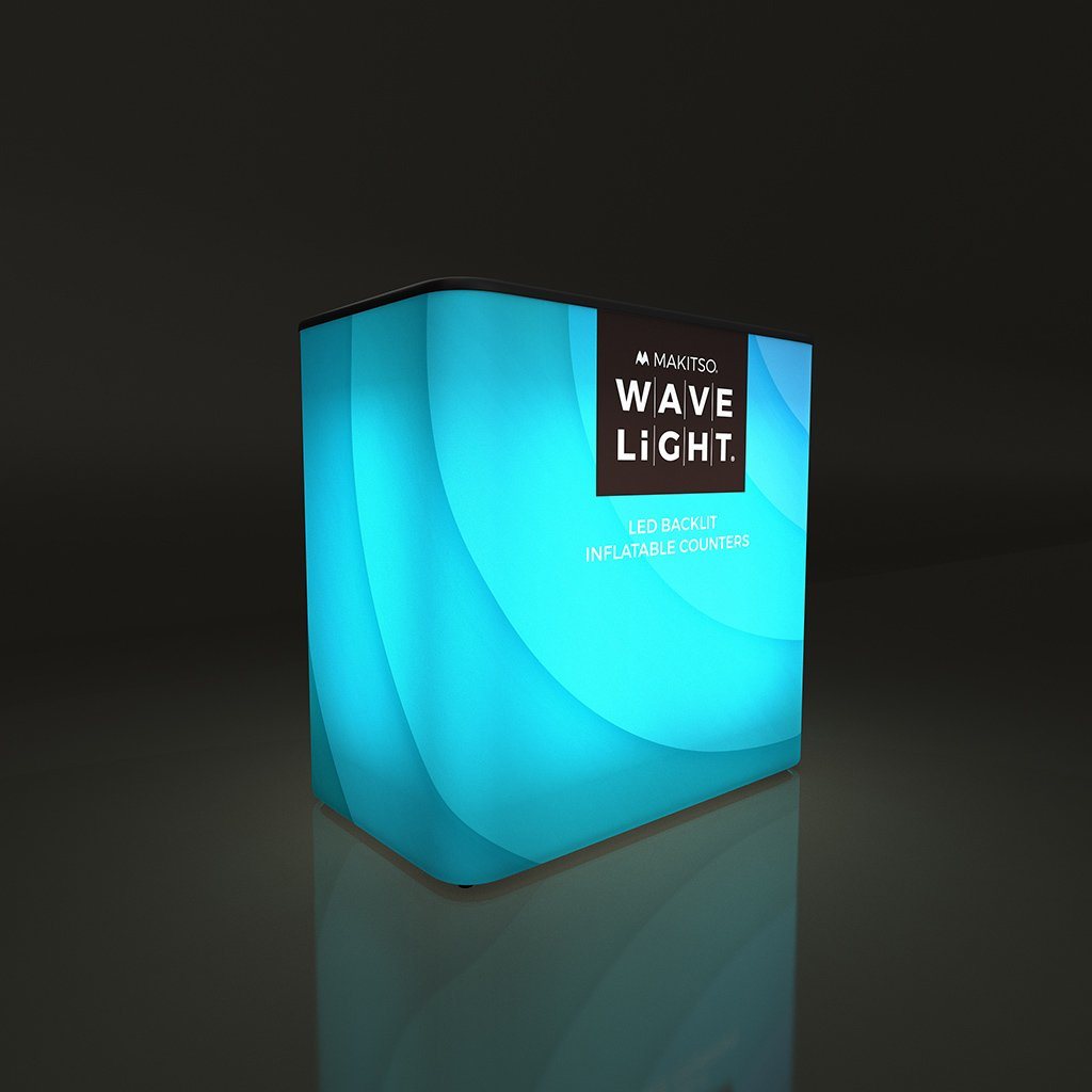 WaveLight Backlit Inflatable Counters - Available in Four Shapes - Godfrey Group