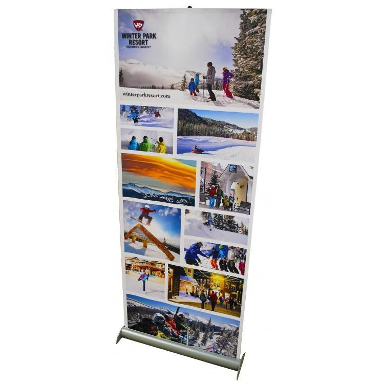 Premium Jiffy Screen Retractable Banner Stand With Fabric Graphic - Godfrey Group