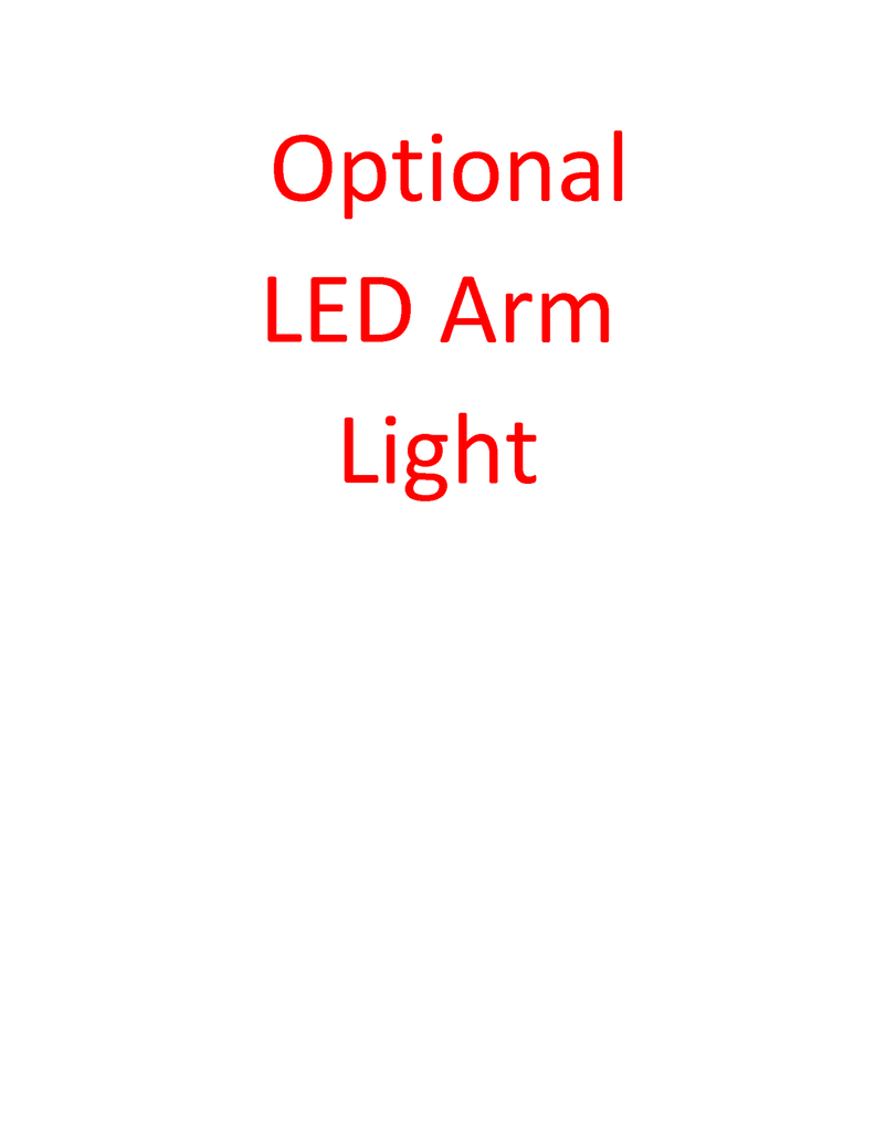Optional LED arm light - Godfrey Group