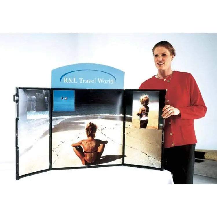 ShowStyle Briefcase Display | Tri-Fold Tabletop Display – Portable Booths