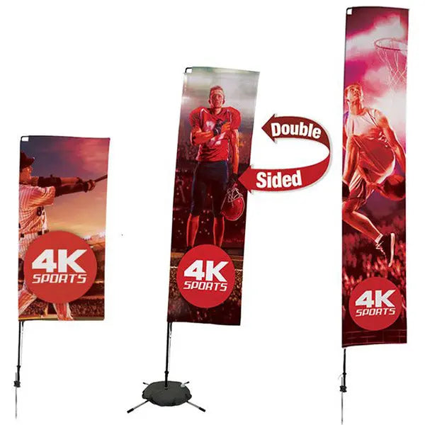 Stream Line Signs Outdoor Streamline Rectangle Flag | Outdoor Flags & Signs – Portable Booths