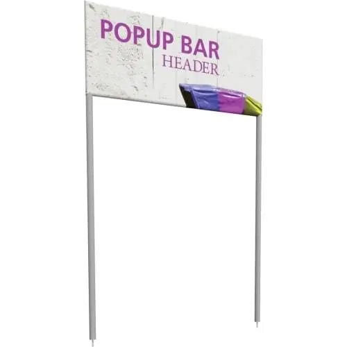 Header Frame Sign Optional Header Frame and Graphic for Knock Down Bar – Portable Booths