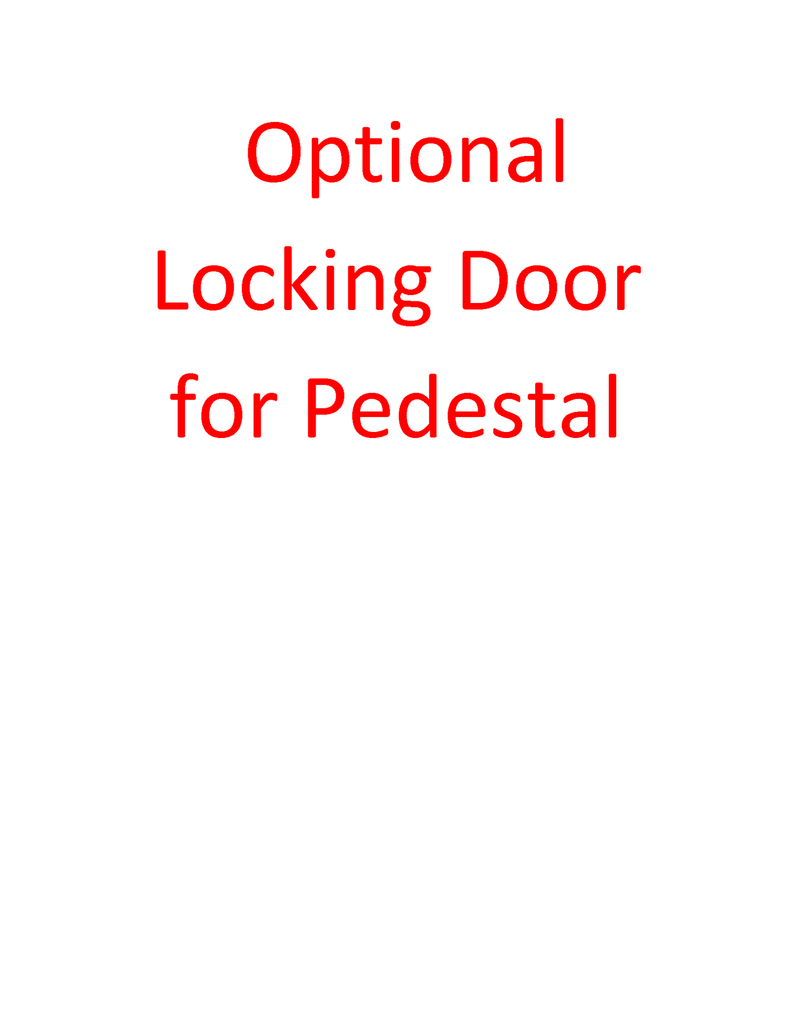 Locking door for pedestal - Godfrey Group