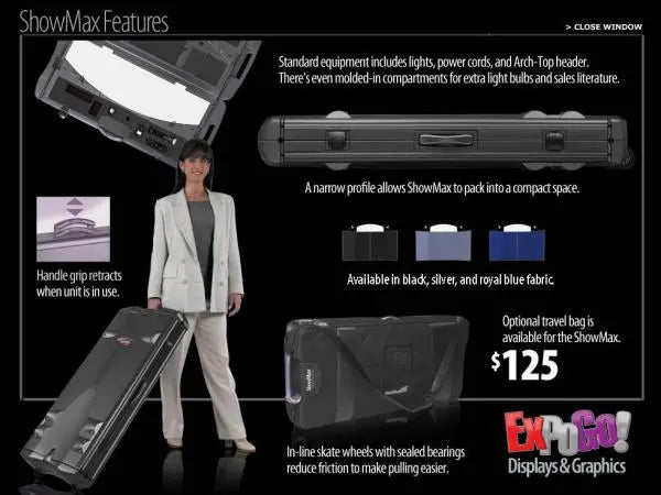 ShowMax Tabletop Display NW Displays and exhibits